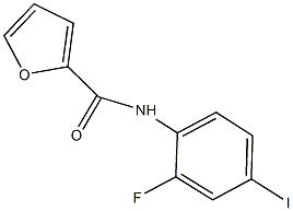 N-(2-fluoro-4-iodophenyl)-2-furamide 구조식 이미지