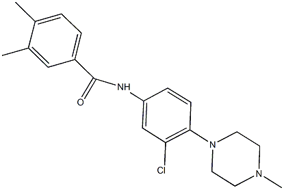 N-[3-chloro-4-(4-methyl-1-piperazinyl)phenyl]-3,4-dimethylbenzamide Structure