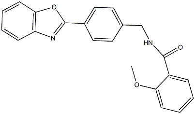 N-[4-(1,3-benzoxazol-2-yl)benzyl]-2-methoxybenzamide 구조식 이미지