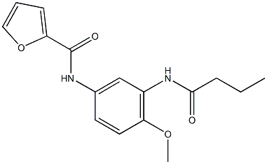 N-[3-(butyrylamino)-4-methoxyphenyl]-2-furamide Structure