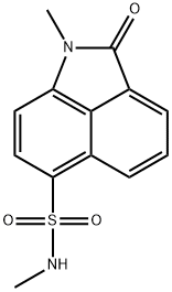 N,1-dimethyl-2-oxo-1,2-dihydrobenzo[cd]indole-6-sulfonamide 구조식 이미지