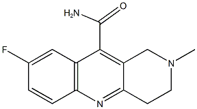 8-fluoro-2-methyl-1,2,3,4-tetrahydrobenzo[b][1,6]naphthyridine-10-carboxamide 구조식 이미지