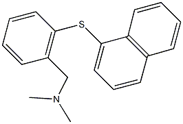 N,N-dimethyl-N-[2-(1-naphthylsulfanyl)benzyl]amine 구조식 이미지