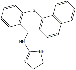 N-(4,5-dihydro-1H-imidazol-2-yl)-N-[2-(1-naphthylsulfanyl)benzyl]amine 구조식 이미지