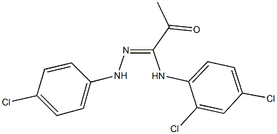 N'-(4-chlorophenyl)-N-(2,4-dichlorophenyl)-2-oxopropanehydrazonamide 구조식 이미지