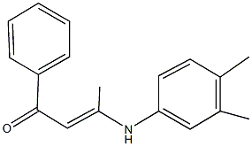 3-(3,4-dimethylanilino)-1-phenyl-2-buten-1-one Structure