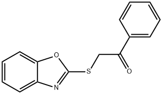2-(1,3-benzoxazol-2-ylsulfanyl)-1-phenylethanone 구조식 이미지