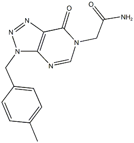 2-[3-(4-methylbenzyl)-7-oxo-3,7-dihydro-6H-[1,2,3]triazolo[4,5-d]pyrimidin-6-yl]acetamide Structure