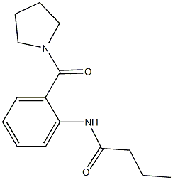 N-[2-(1-pyrrolidinylcarbonyl)phenyl]butanamide Structure