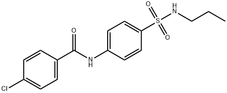 4-chloro-N-{4-[(propylamino)sulfonyl]phenyl}benzamide Structure