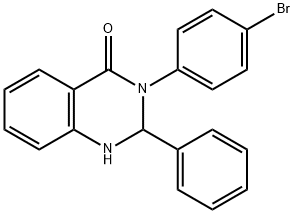 3-(4-bromophenyl)-2-phenyl-2,3-dihydro-4(1H)-quinazolinone 구조식 이미지