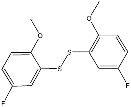 bis(5-fluoro-2-methoxyphenyl) disulfide Structure