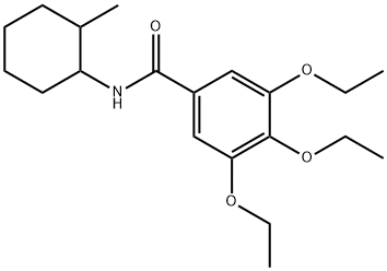 3,4,5-triethoxy-N-(2-methylcyclohexyl)benzamide 구조식 이미지