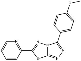 methyl 4-[6-(2-pyridinyl)[1,2,4]triazolo[3,4-b][1,3,4]thiadiazol-3-yl]phenyl ether Structure