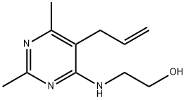 2-[(5-allyl-2,6-dimethyl-4-pyrimidinyl)amino]ethanol 구조식 이미지