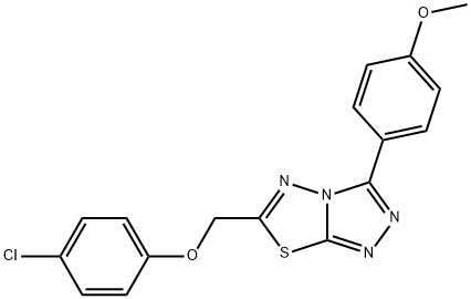 6-[(4-chlorophenoxy)methyl]-3-(4-methoxyphenyl)[1,2,4]triazolo[3,4-b][1,3,4]thiadiazole Structure