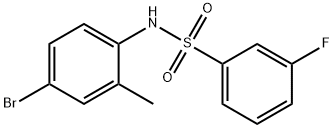 N-(4-bromo-2-methylphenyl)-3-fluorobenzenesulfonamide Structure