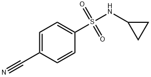 4-cyano-N-cyclopropylbenzenesulfonamide Structure