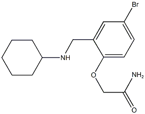 2-{4-bromo-2-[(cyclohexylamino)methyl]phenoxy}acetamide Structure