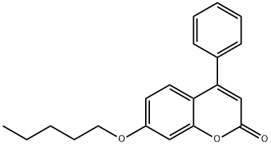7-(pentyloxy)-4-phenyl-2H-chromen-2-one Structure