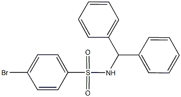 N-benzhydryl-4-bromobenzenesulfonamide 구조식 이미지