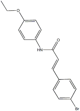 3-(4-bromophenyl)-N-(4-ethoxyphenyl)acrylamide 구조식 이미지