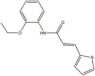 N-(2-ethoxyphenyl)-3-(2-thienyl)acrylamide Structure