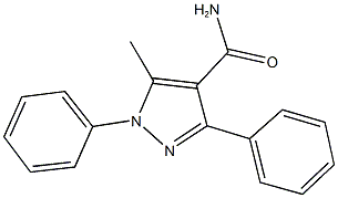 5-methyl-1,3-diphenyl-1H-pyrazole-4-carboxamide Structure