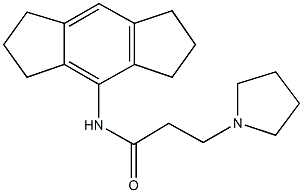 N-(1,2,3,5,6,7-hexahydro-s-indacen-4-yl)-3-(1-pyrrolidinyl)propanamide 구조식 이미지