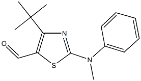 4-tert-butyl-2-(methylanilino)-1,3-thiazole-5-carbaldehyde Structure