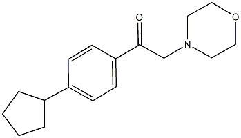 1-(4-cyclopentylphenyl)-2-(4-morpholinyl)ethanone 구조식 이미지