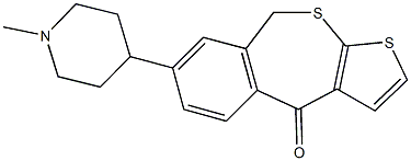 7-(1-methyl-4-piperidinyl)thieno[2,3-c][2]benzothiepin-4(9H)-one Structure