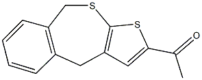 1-(4,9-dihydrothieno[2,3-c][2]benzothiepin-2-yl)ethanone Structure