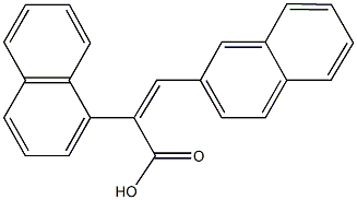 2-(1-naphthyl)-3-(2-naphthyl)acrylicacid 구조식 이미지