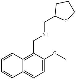 N-[(2-methoxy-1-naphthyl)methyl]-N-(tetrahydro-2-furanylmethyl)amine Structure