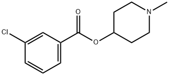 1-methyl-4-piperidinyl 3-chlorobenzoate Structure