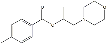 1-methyl-2-(4-morpholinyl)ethyl 4-methylbenzoate Structure