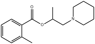 1-methyl-2-(1-piperidinyl)ethyl 2-methylbenzoate 구조식 이미지