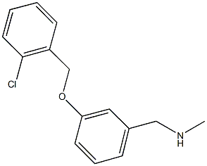 N-{3-[(2-chlorobenzyl)oxy]benzyl}-N-methylamine 구조식 이미지