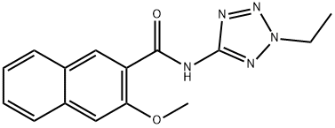 N-(2-ethyl-2H-tetraazol-5-yl)-3-methoxy-2-naphthamide Structure