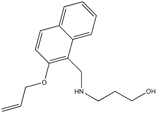 3-({[2-(allyloxy)-1-naphthyl]methyl}amino)-1-propanol Structure