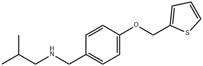 N-isobutyl-N-[4-(2-thienylmethoxy)benzyl]amine 구조식 이미지