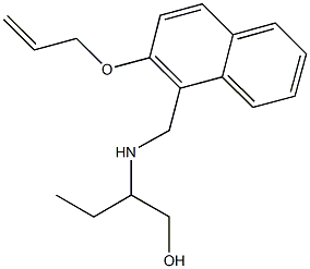 2-({[2-(allyloxy)-1-naphthyl]methyl}amino)-1-butanol 구조식 이미지