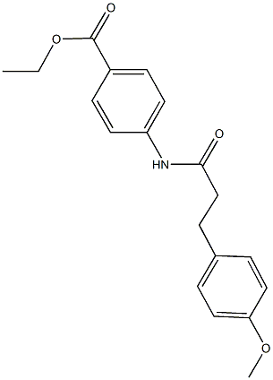 ethyl 4-{[3-(4-methoxyphenyl)propanoyl]amino}benzoate Structure