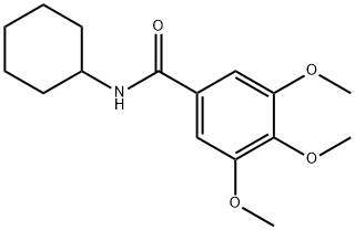 N-cyclohexyl-3,4,5-trimethoxybenzamide Structure
