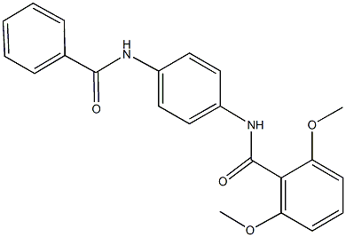 N-[4-(benzoylamino)phenyl]-2,6-dimethoxybenzamide 구조식 이미지