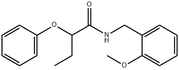 N-(2-methoxybenzyl)-2-phenoxybutanamide Structure