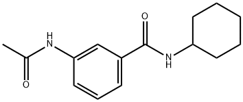 3-(acetylamino)-N-cyclohexylbenzamide 구조식 이미지