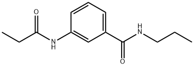 3-(propionylamino)-N-propylbenzamide Structure