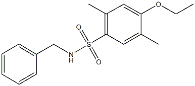 N-benzyl-4-ethoxy-2,5-dimethylbenzenesulfonamide 구조식 이미지